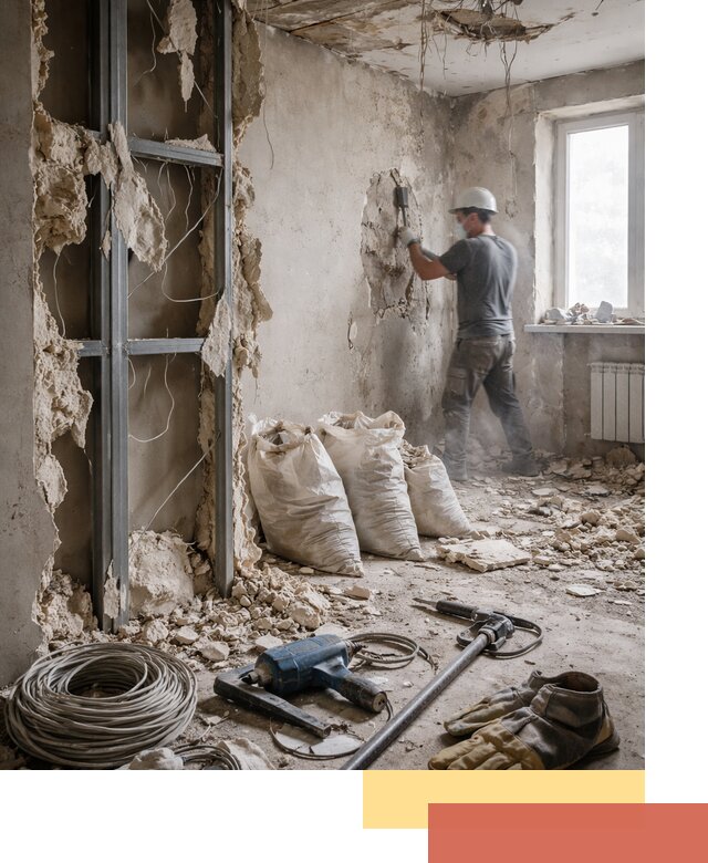 Профессиональный демонтаж зданий и конструкций в Колпино