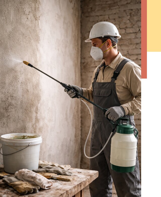 Антисептическая обработка стен в Колпино от 1238 руб. — быстро и недорого | ОТДЕЛОЧНИК-Клп