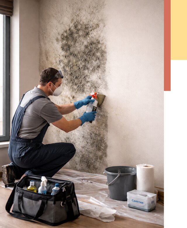 Удаление плесени со стен в Колпино от 2218 руб. — быстро и недорого | ОТДЕЛОЧНИК-Клп