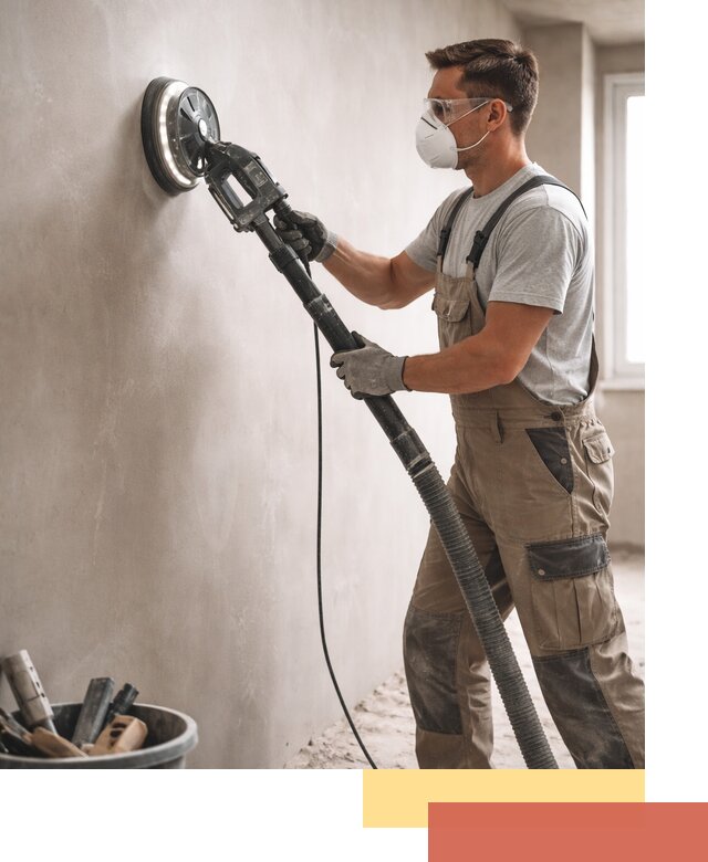 Профессиональная шлифовка стен в Колпино быстро и качественно