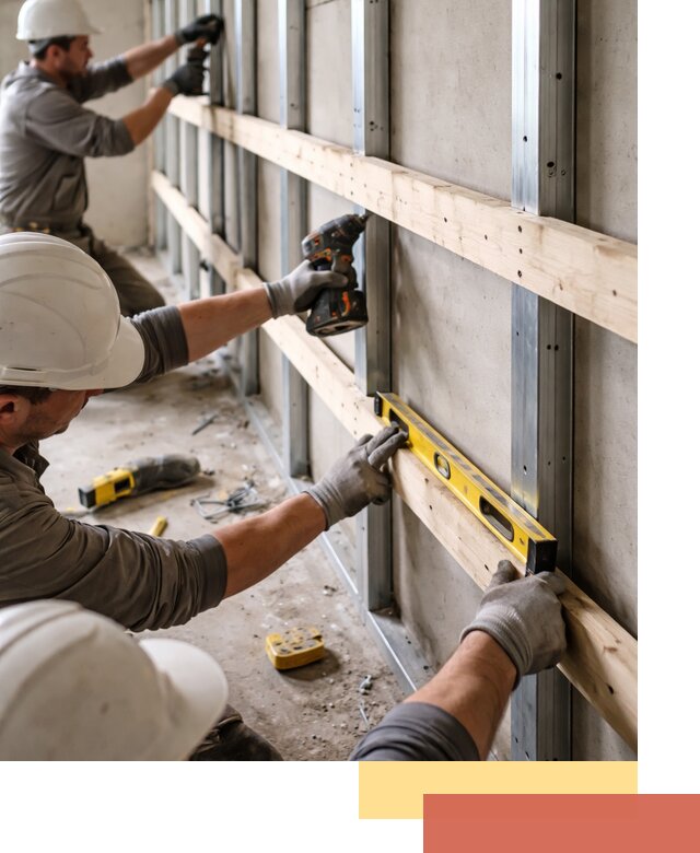 Устройство обрешетки под панели в Колпино