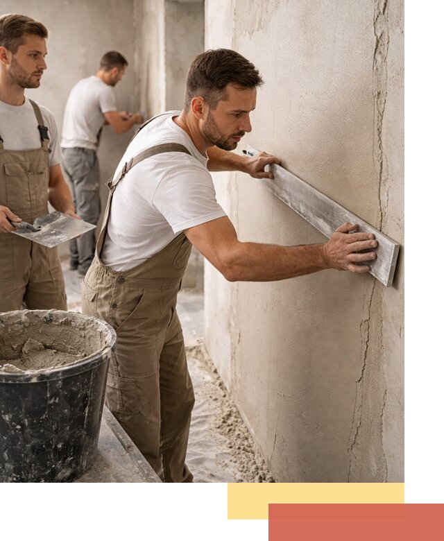 Штукатурка стен без маяков в Колпино быстро и качественно