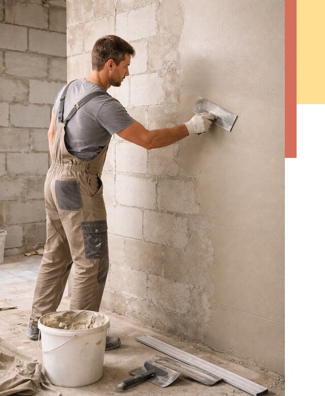 Штукатурка стен из газобетона в Колпино от 2166 руб./м2 — быстро и недорого | ОТДЕЛОЧНИК-Клп