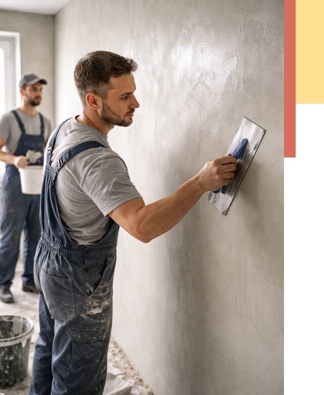 Глянцевание штукатурки стен в Колпино от 7736 руб. — услуги и затирка | ОТДЕЛОЧНИК-Клп