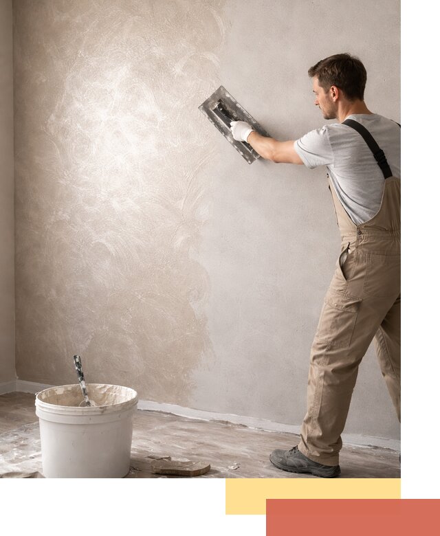 Декоративная штукатурка «Мокрый шелк» под ключ в Колпино