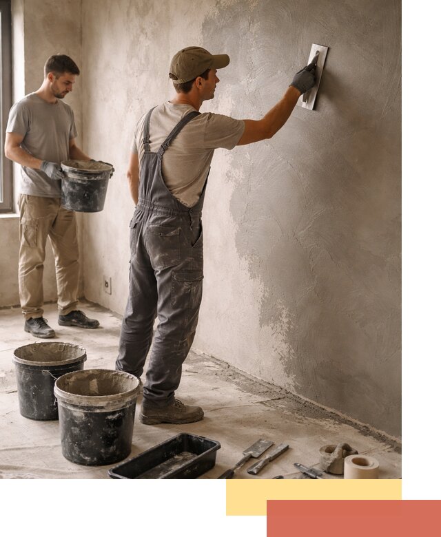 Нанесение микроцемента на стены в Колпино качественно и быстро
