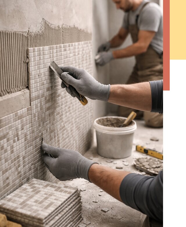 Облицовка стен мозаикой в Колпино от 3301 руб/м2 — укладка мозаики на стены | ОТДЕЛОЧНИК-Клп