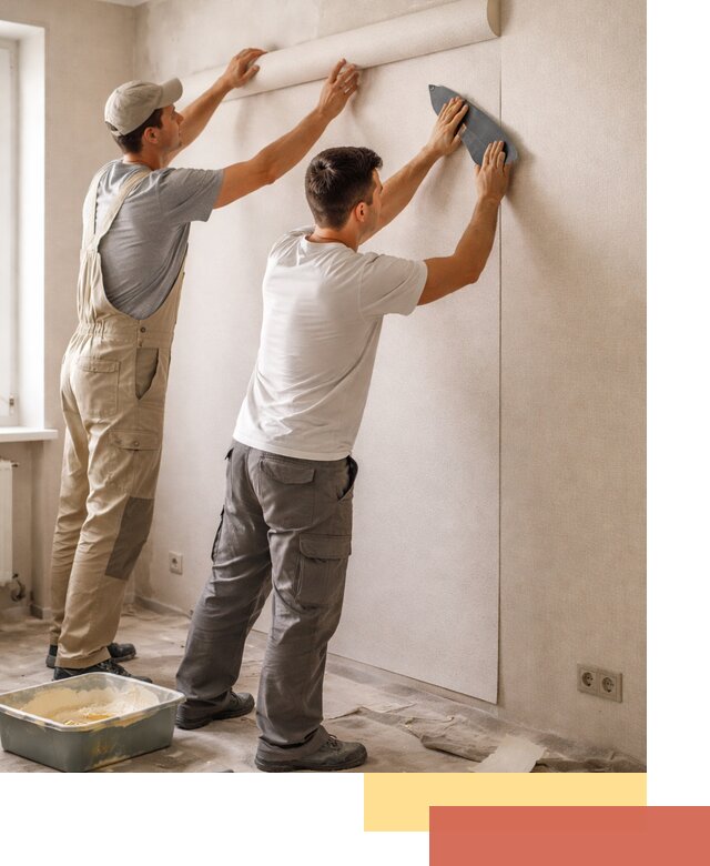 Поклейка виниловых обоев в Колпино профессионально и качественно