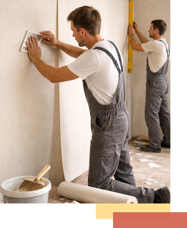 Поклейка бумажных обоев в Колпино качественно и недорого