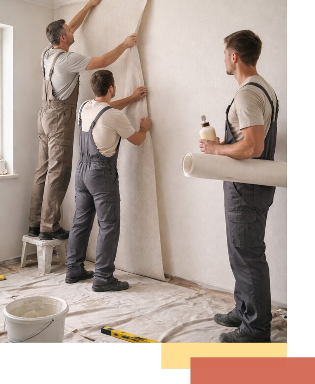 Оклейка стен обоями в Колпино — качественно и профессионально