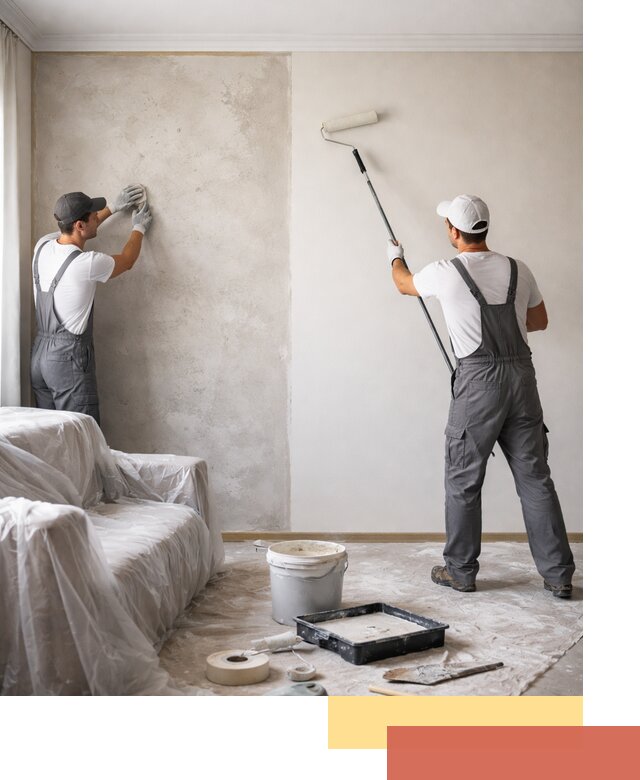 Покраска стен антивандальной краской в Колпино