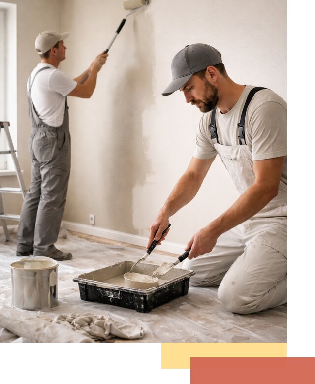 Покраска стен в квартире в Колпино — профессионально и аккуратно