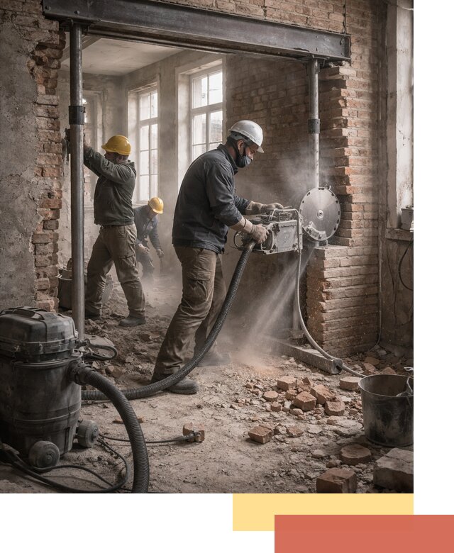 Прорезка проема в стене под дверной или оконный проем в Колпино