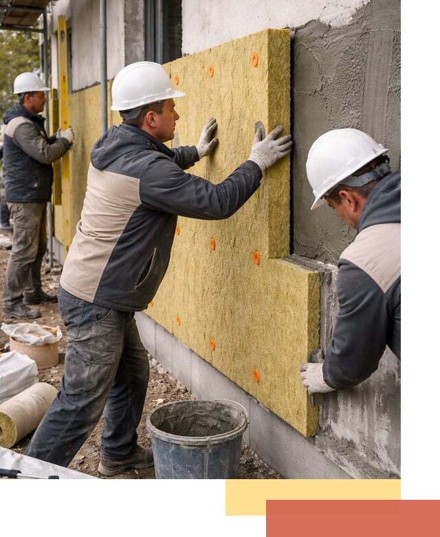 Утепление стен минватой в Колпино — тепло и звукоизоляция