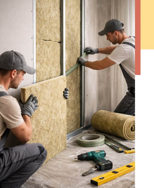 Шумоизоляция стен в Колпино под ключ от 1908 руб. | ОТДЕЛОЧНИК-Клп