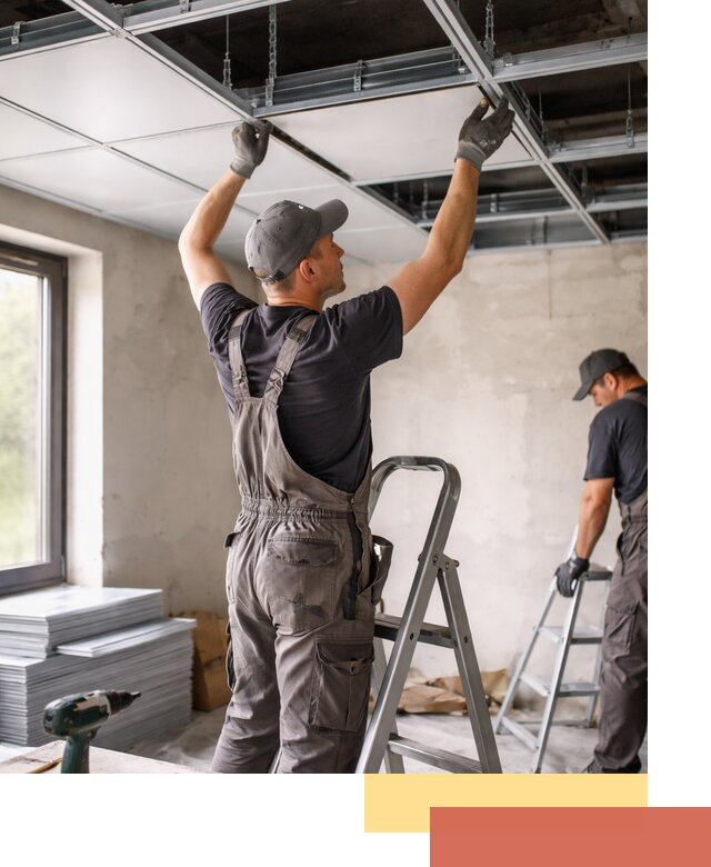 Монтаж кассетного потолка в Колпино качественно и быстро