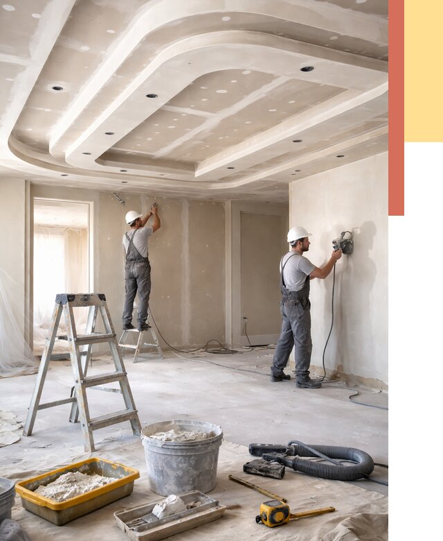 Многоуровневый потолок из гипсокартона в Колпино от 774 руб. под ключ | ОТДЕЛОЧНИК-Клп