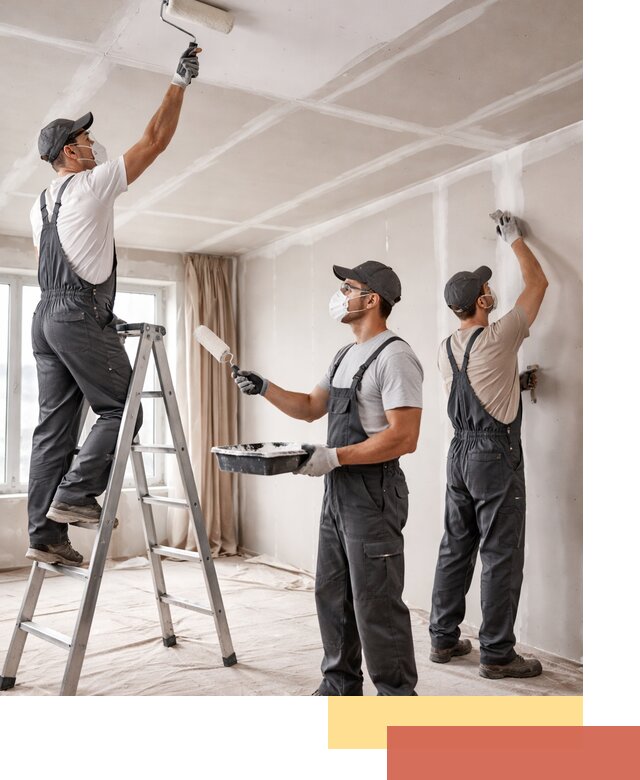 Покраска потолка из гипсокартона в Колпино качественно и недорого